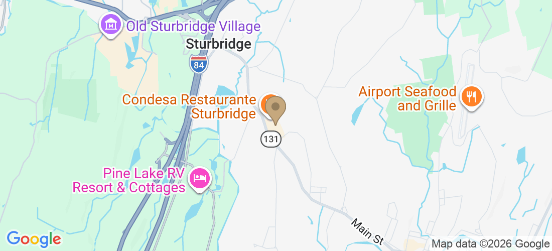 Map of 178 Main St, Suite A, Sturbridge, MA 01566