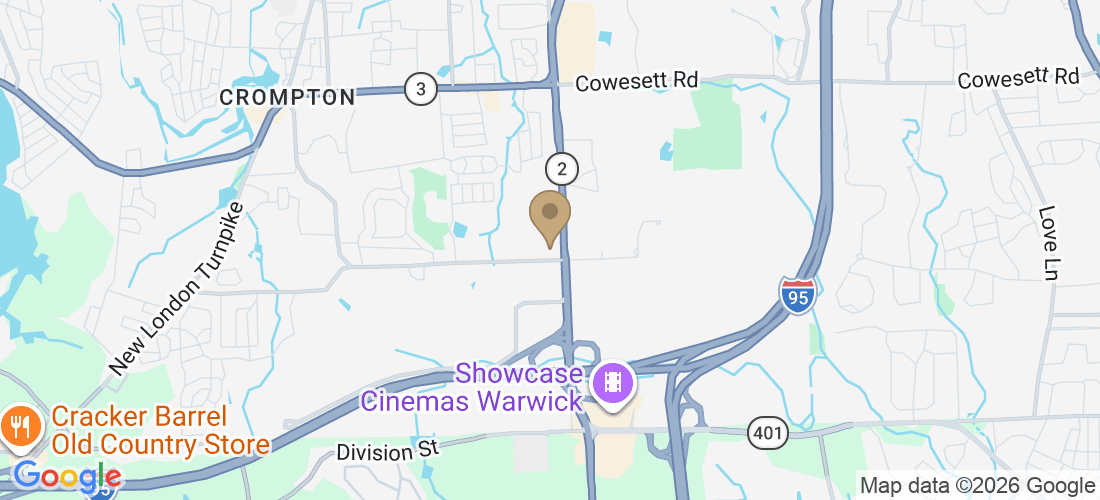 Map of 721 Quaker Ln, West Warwick, RI 02893